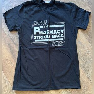 Star Wars Parody Virus Wars Black Graphic Tee